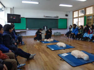 용상초등학교 심폐소생술 교육