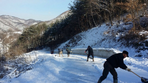 영양 청기면, 발 빠른 제설작업