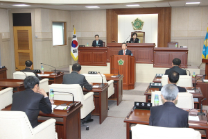 예천군 의회 임시회 7일간 열려