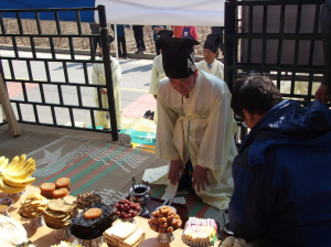 문경적성2리 경주김씨 효부각 제사