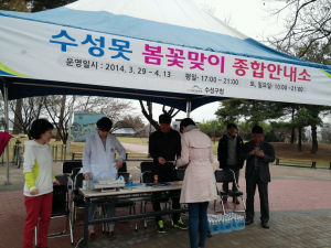 수성, 수성유원지 봄꽃맞이 행락객 대비 종합대책 마련