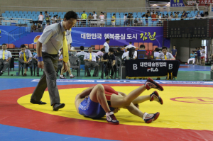 레슬링 세계선수권대회 선발전 김천서 팡파르 