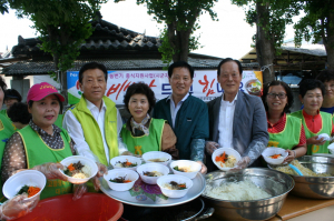 “농업인 여러분 비빔밥 드시고 힘내세요”