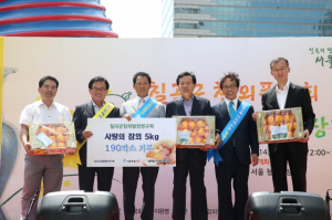 칠곡 벌꿀참외 서울에서도 통했다