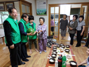 청도 각북면 초복 맞이 수박 전달