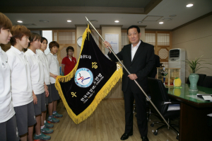 성주군청 여자태권도선수단  종합우승 