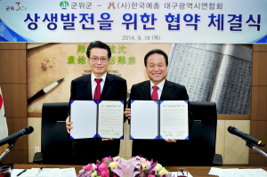 군위군- 대구예총, 상생발전 업무협약 체결