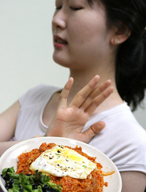 심한 다이어트 탓
