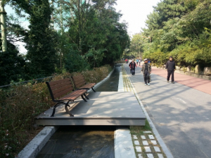 두류공원 순환산책로, 실개천 水공간 도입