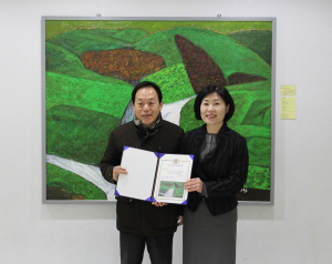 박해진 화백, 북부도서관 미술품(유화) 기증