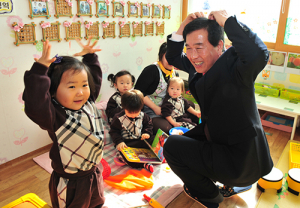 시립자인어린이집 방문 격려