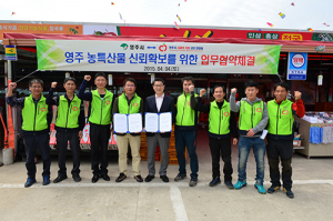 속박 사라진‘영주사과의 거리’환경정리 나서