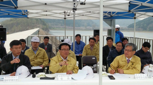 이동필 농식품부 장관, 달성 달창저수지 안전점검