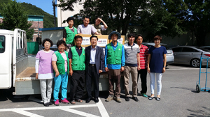 군위 효령 새마을남녀지도자협의회 경로당 32개소 감자 32박스 전달