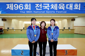 남구청 소속 류민이 선수, 전국체전 사격‘금메달’