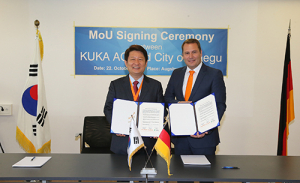 대구시·KUKA 로봇산업 투자협력 MOU체결
