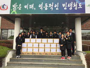 청도 이서고교 베이커리부, 사랑의 라면 40박스 전달