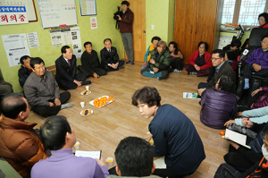 김항곤 성주군수, 새해 첫 민생현장 삼산2리 방문