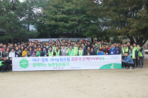 농협 경북·대구영업본부 일손돕기 앞장