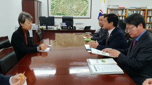 황천모 상주시장, 정재숙 문화재청장과 면담