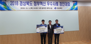 「2018년 경북 정부혁신 우수사례 경진대회 금상 수상」