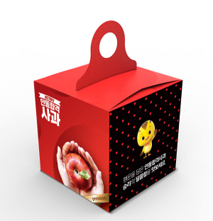 수능 대박 기원을 기원하며 안동합격사과 나눠준다