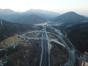 왜관-가산간 도로 확포장구간, 25일부터 부분 개통
