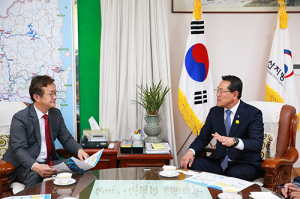 전찬걸 울진군수, 부산지방국토관리청 방문