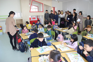미래교실에서 첫 수업 시작!