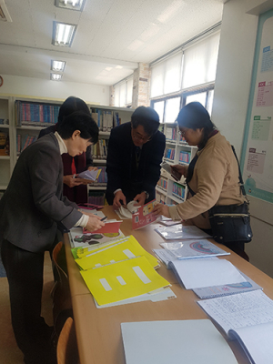 일본 학교도서관 연구진, 대구 학교도서관 방문