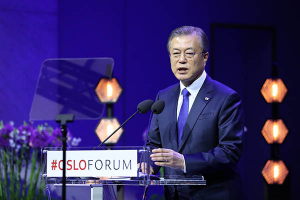 ‘적극적 평화’ 역설한 文…‘新한반도 체제’ 구상 연장선