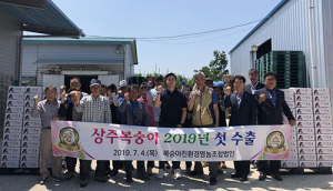 ‘상주 복숭아’ 올해 첫 수출…힘찬 발걸음