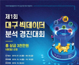 대구시, 빅데이터 분석 경진대회 개최