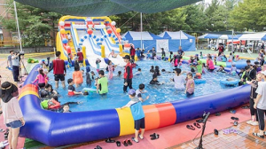 구미시 ‘찾아가는 도심 속 물놀이 페스티벌’ 인기끌어