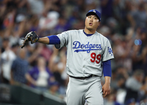 “류현진 앞세운 다저스 선발진, MLB 역대 10위”