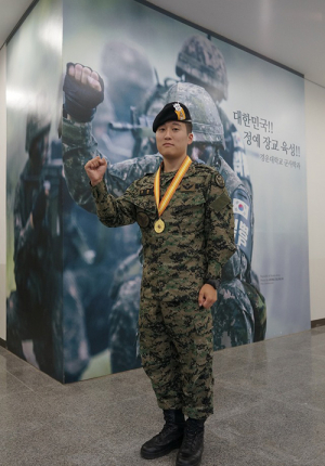 경운대 출신 오민성 소위, 보병 초등군사반 수료식서 ‘전체수석’