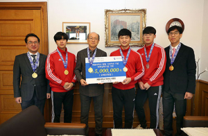 계명대 태권도 시범단, 경연대회 상금 학교 발전기금으로 쾌척