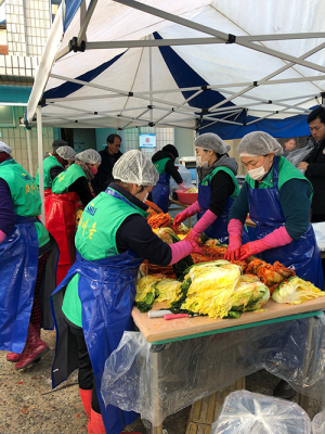북구 검단동 새마을회, 김장김치 전달