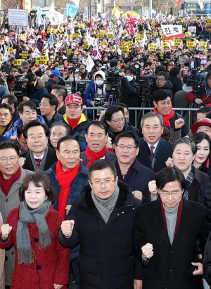 한국당 규탄대회 사흘째, 선거법·공수처법 규탄