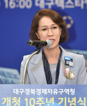 이인선 대구경북경제자유구역청장 퇴임