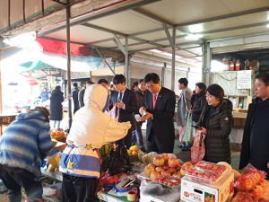 경산 자인면, 설 명절 전통시장 장보기