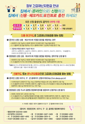 대구시 긴급재난지원금 Q&A