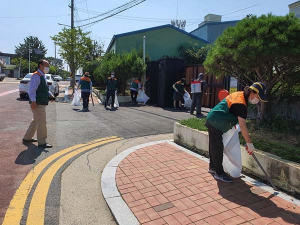 영천시 서부동 자율방재단, 방역·대청소 실시