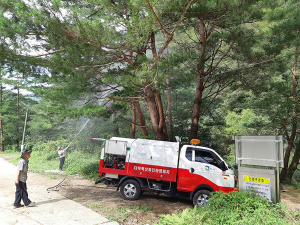 봉화군, 산림 및 농경지 주변 동시발생병해충 공동방제 나서