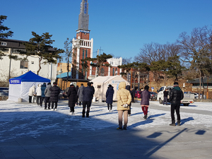 상주시, 왕산역사공원에 임시선별진료소 설치