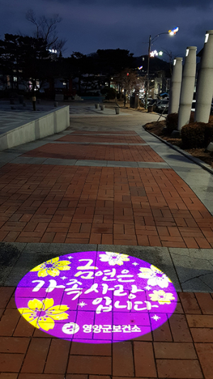 영양군, 금연홍보용 LED경관조명 설치