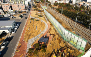         구미시 철로변 공터 ‘사곡 열린 녹색 쌈지마당’ 조성