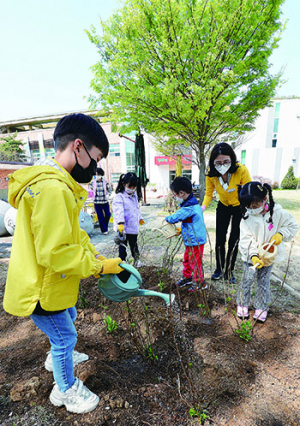 ‘식목일 앞두고 나무 심어요’