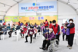 청송군 코로나 봉사활동 열기