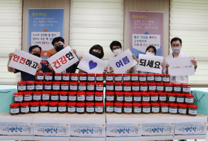 범물노인복지관, 취약 어르신 100세대 식품 전달